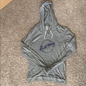 Women’s small Blue Moon hooded long sleeve